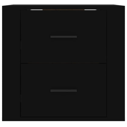 Comodino a Muro Nero 50x36x47 cm - homemem39