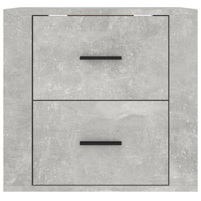 Comodino a Muro Grigio Cemento 50x36x47 cm - homemem39