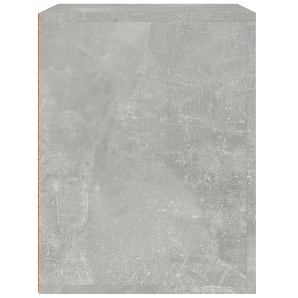 Comodino a Muro Grigio Cemento 50x36x47 cm - homemem39