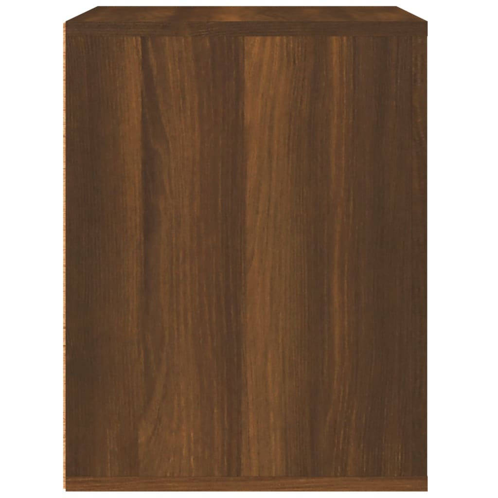 Comodino a Muro Rovere Marrone 50x36x47 cm - homemem39