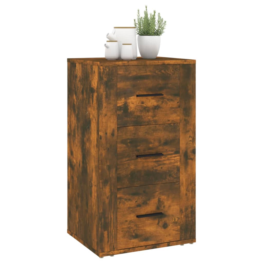 Credenza Rovere Fumo 40x33x70 cm in Legno Multistrato - homemem39