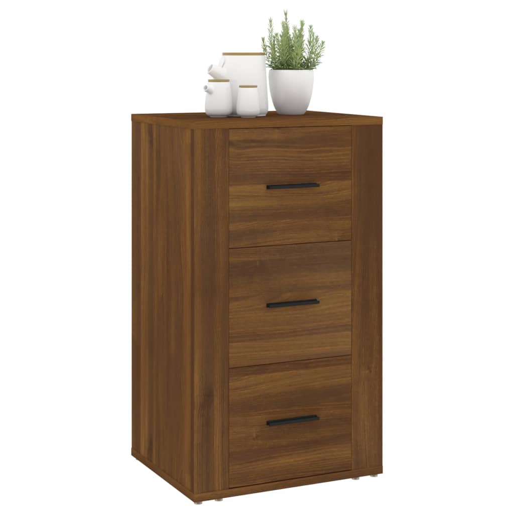 Credenza Rovere Marrone 40x33x70 cm in Legno Multistrato - homemem39