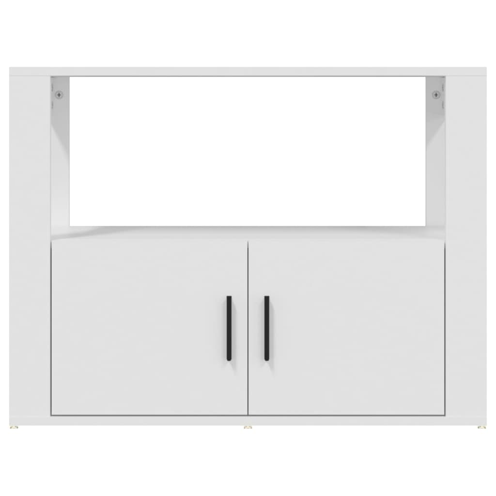 Credenza Bianca 80x30x60 cm in Legno Multistrato - homemem39