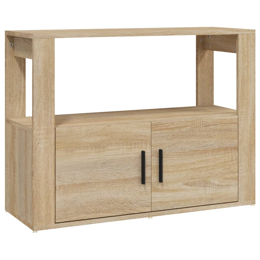 Credenza Rovere Sonoma 80x30x60 cm in Legno Multistrato - homemem39