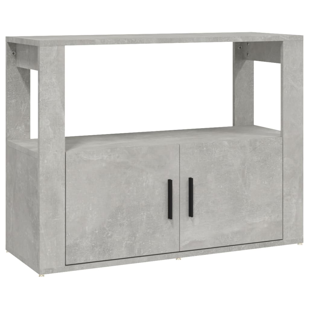 Credenza Grigio Cemento 80x30x60 cm in Legno Multistrato - homemem39