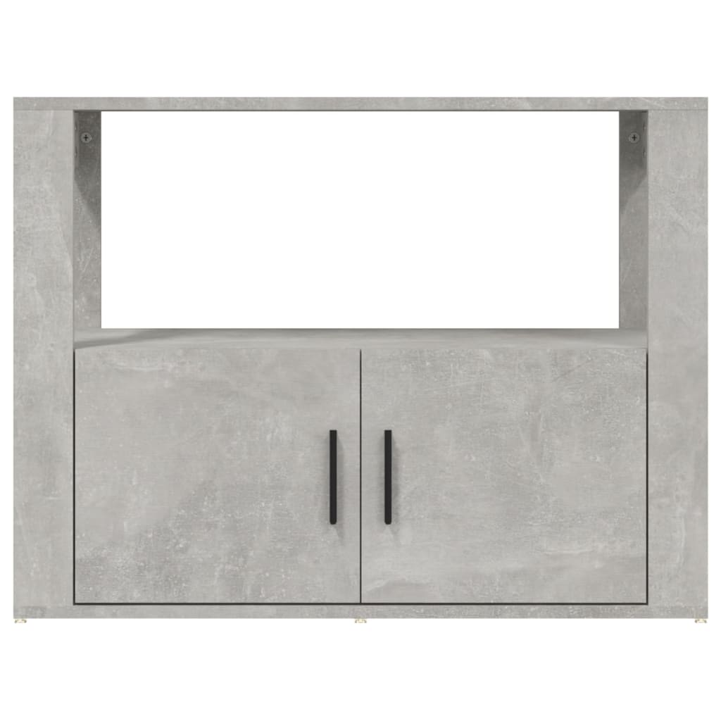 Credenza Grigio Cemento 80x30x60 cm in Legno Multistrato - homemem39