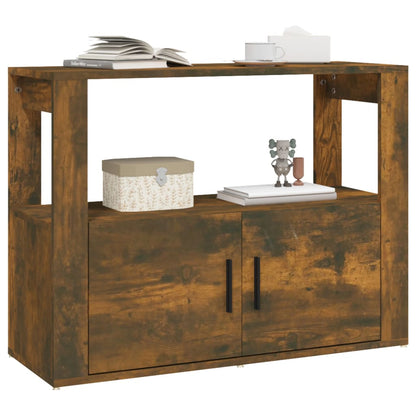 Credenza Rovere Fumo 80x30x60 cm in Legno Multistrato - homemem39