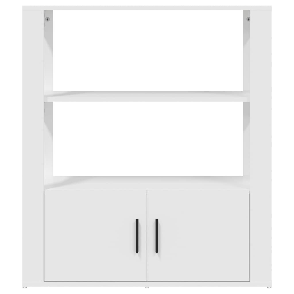 Credenza Bianca 80x30x90 cm in Legno Multistrato - homemem39