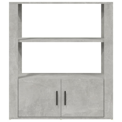 Credenza Grigio Cemento 80x30x90 cm in Legno Multistrato - homemem39