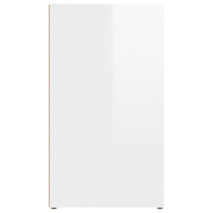 Credenza Bianco Lucido 80x30x54 cm in Legno Multistrato - homemem39