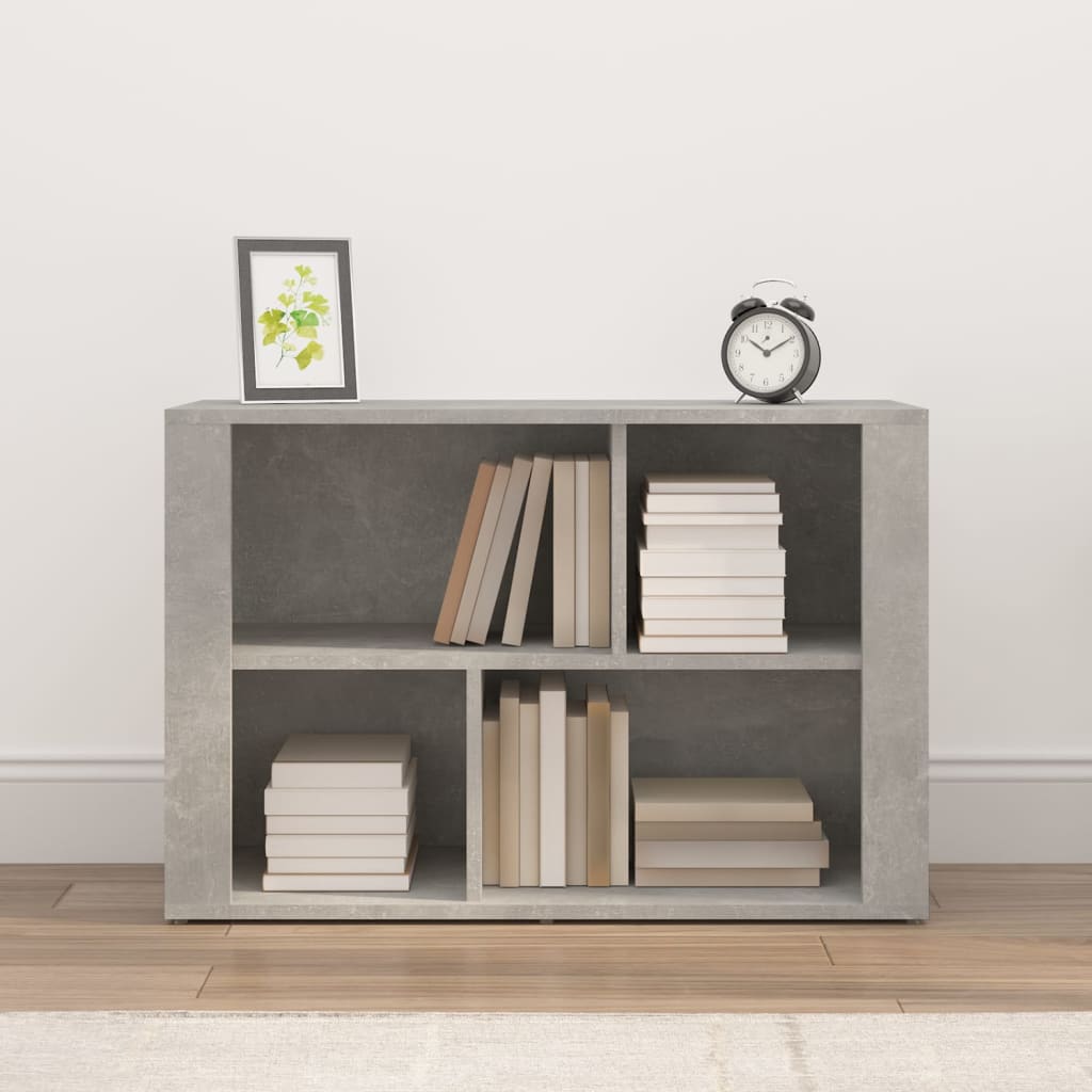 Credenza Grigio Cemento 80x30x54 cm in Legno Multistrato - homemem39