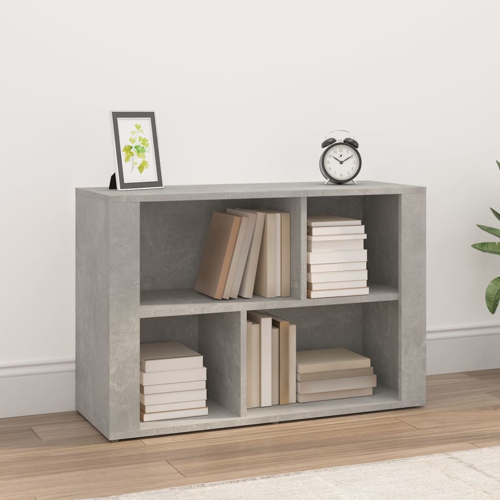 Credenza Grigio Cemento 80x30x54 cm in Legno Multistrato - homemem39