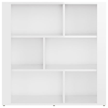 Credenza Bianco Lucido 80x30x80 cm in Legno Multistrato - homemem39