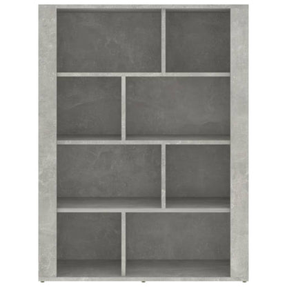 Credenza Grigio Cemento 80x30x106 cm in Legno Multistrato - homemem39