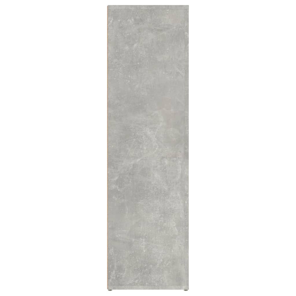 Credenza Grigio Cemento 80x30x106 cm in Legno Multistrato - homemem39