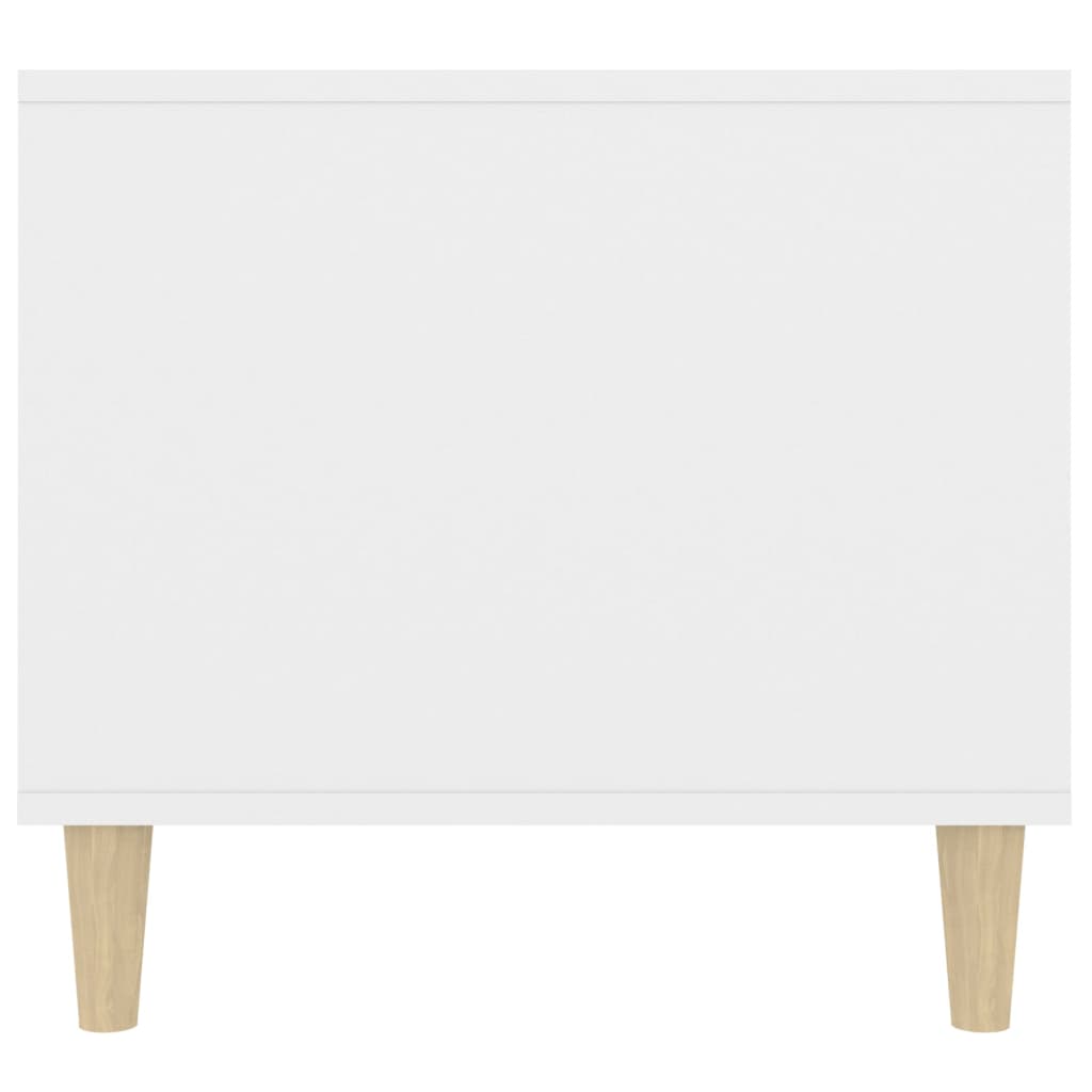 Tavolino da Salotto Bianco 90x49x45 cm in Legno Multistrato - homemem39