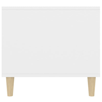 Tavolino da Salotto Bianco 90x49x45 cm in Legno Multistrato - homemem39