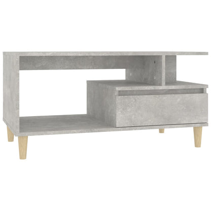 Tavolino Salotto Grigio Cemento 90x49x45 cm Legno Multistrato - homemem39