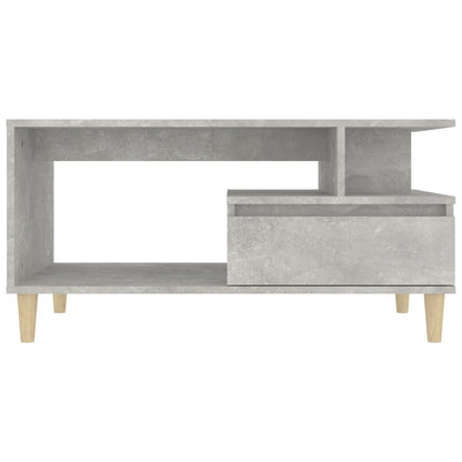 Tavolino Salotto Grigio Cemento 90x49x45 cm Legno Multistrato - homemem39