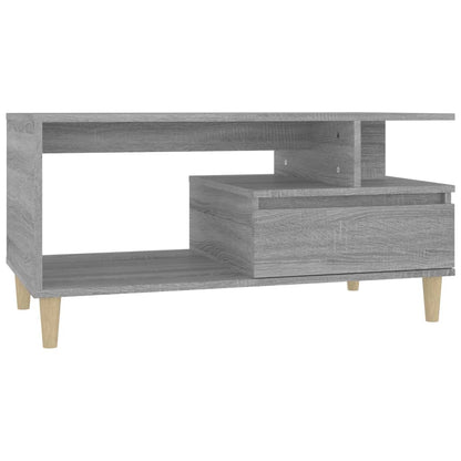 Tavolino da Salotto Grigio Sonoma 90x49x45 cm Legno Multistrato - homemem39