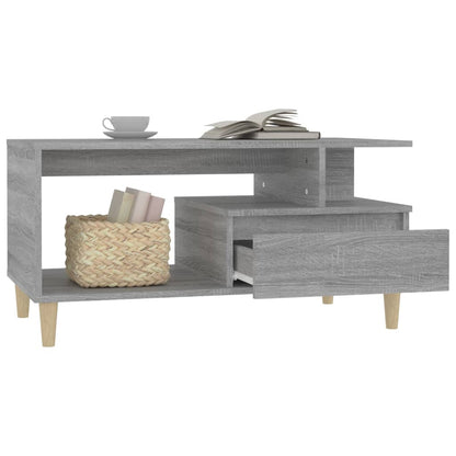 Tavolino da Salotto Grigio Sonoma 90x49x45 cm Legno Multistrato - homemem39