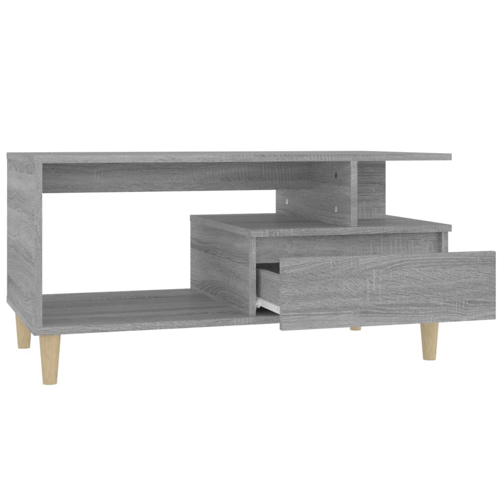 Tavolino da Salotto Grigio Sonoma 90x49x45 cm Legno Multistrato - homemem39