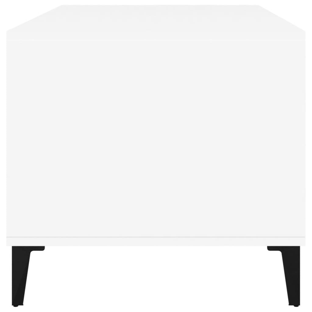 Tavolino da Salotto Bianco 90x49x45 cm in Legno Multistrato - homemem39