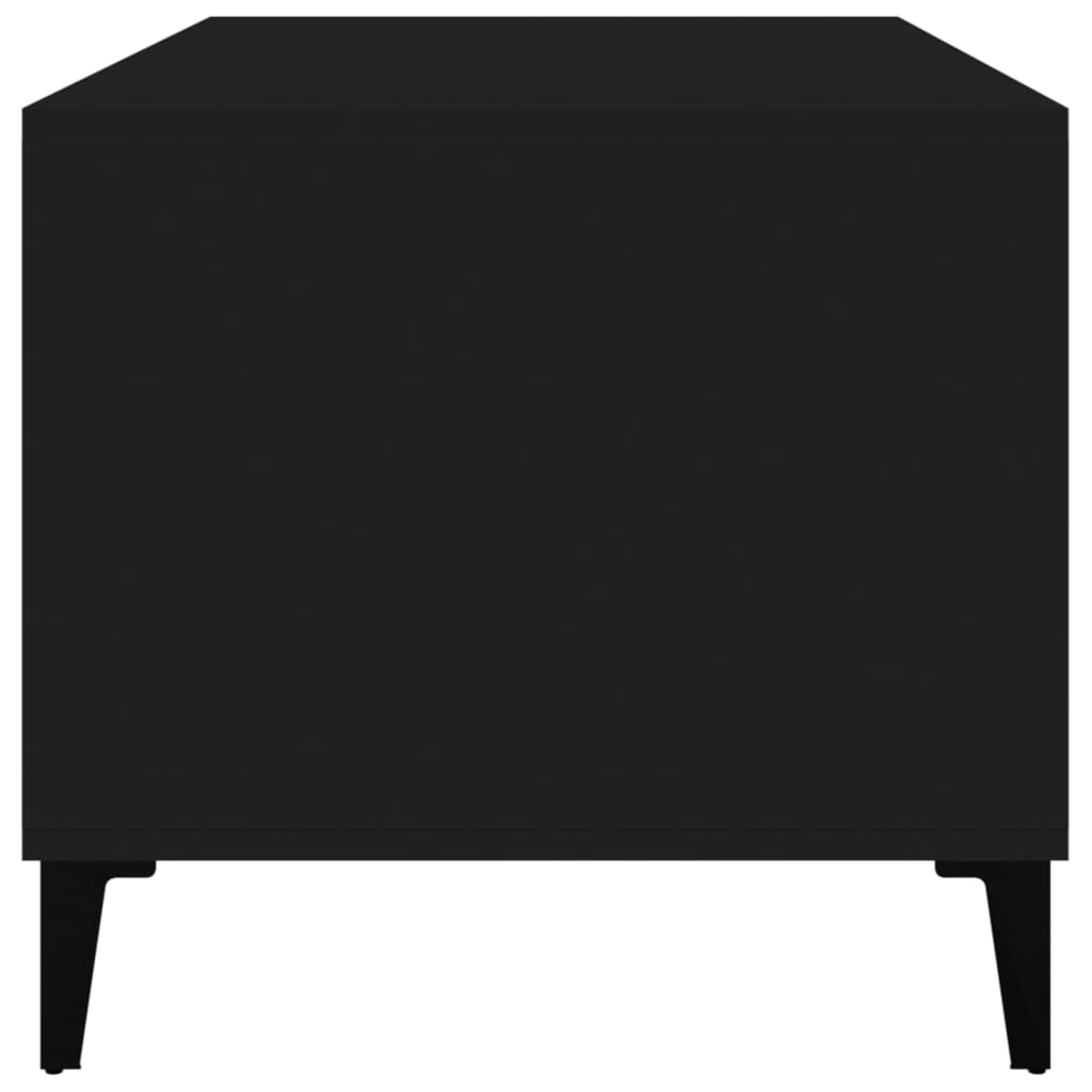 Tavolino da Salotto Nero 90x49x45 cm in Legno Multistrato - homemem39
