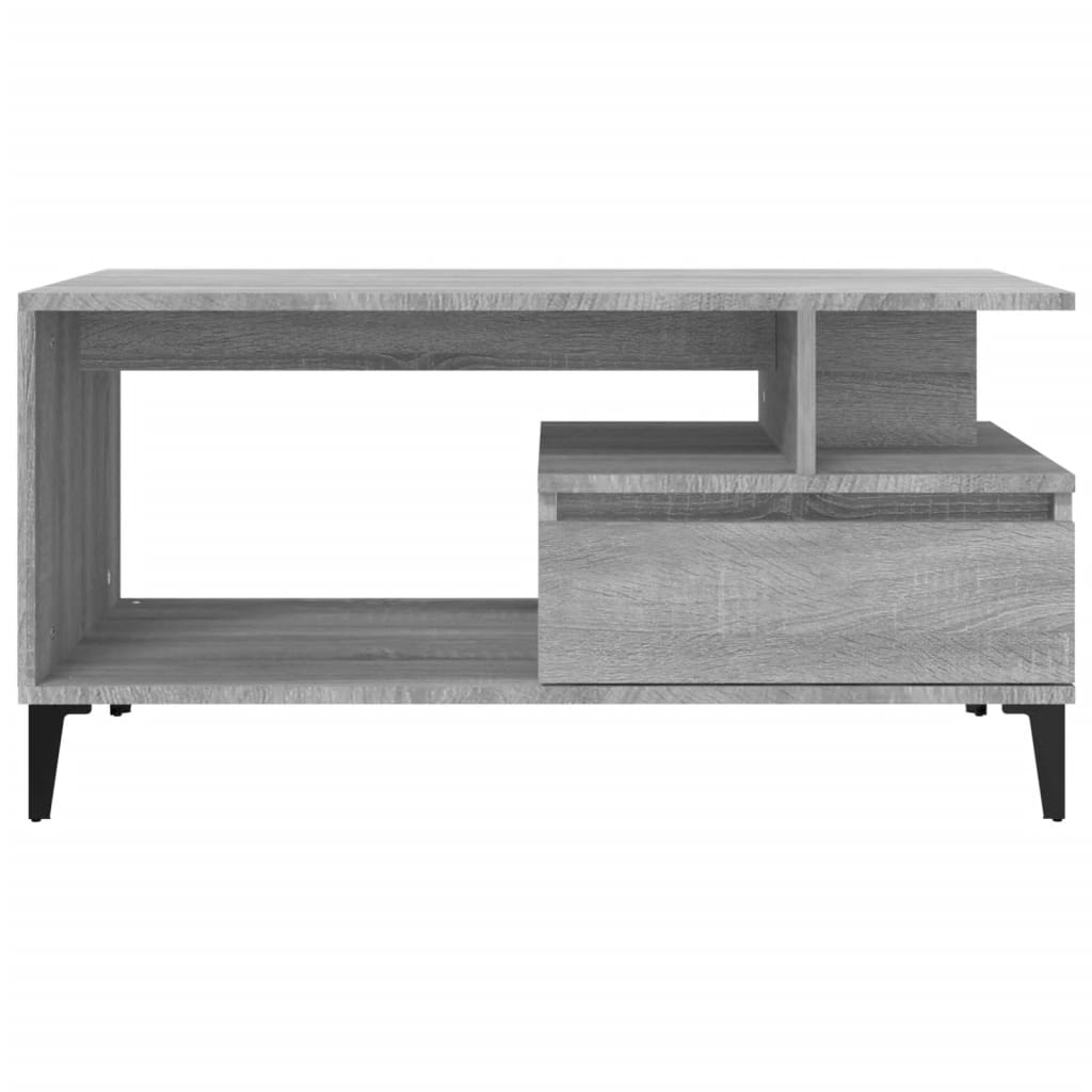 Tavolino da Salotto Grigio Sonoma 90x49x45 cm Legno Multistrato - homemem39