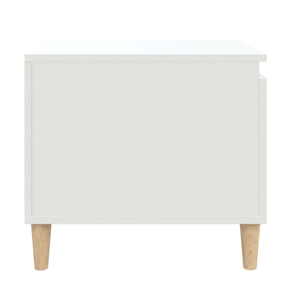 Tavolino da Salotto Bianco 100x50x45 cm in Legno Multistrato - homemem39