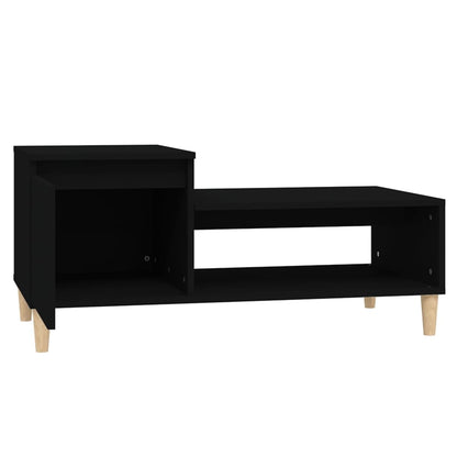 Tavolino da Salotto Nero 100x50x45 cm in Legno Multistrato - homemem39