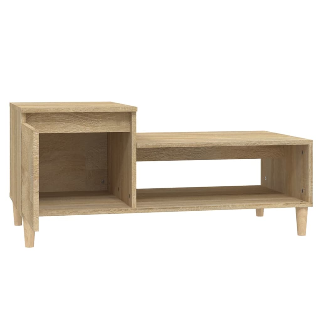 Tavolino da Salotto Rovere Sonoma 100x50x45cm Legno Multistrato - homemem39