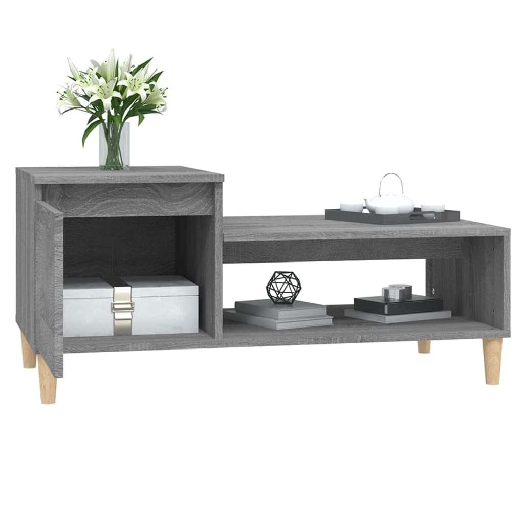 Tavolino da Salotto grigio sonoma 100x50x45cm Legno Multistrato - homemem39