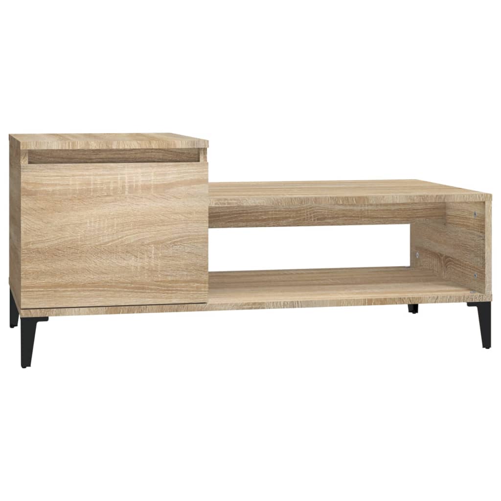 Tavolino da Salotto Rovere Sonoma 100x50x45cm Legno Multistrato - homemem39