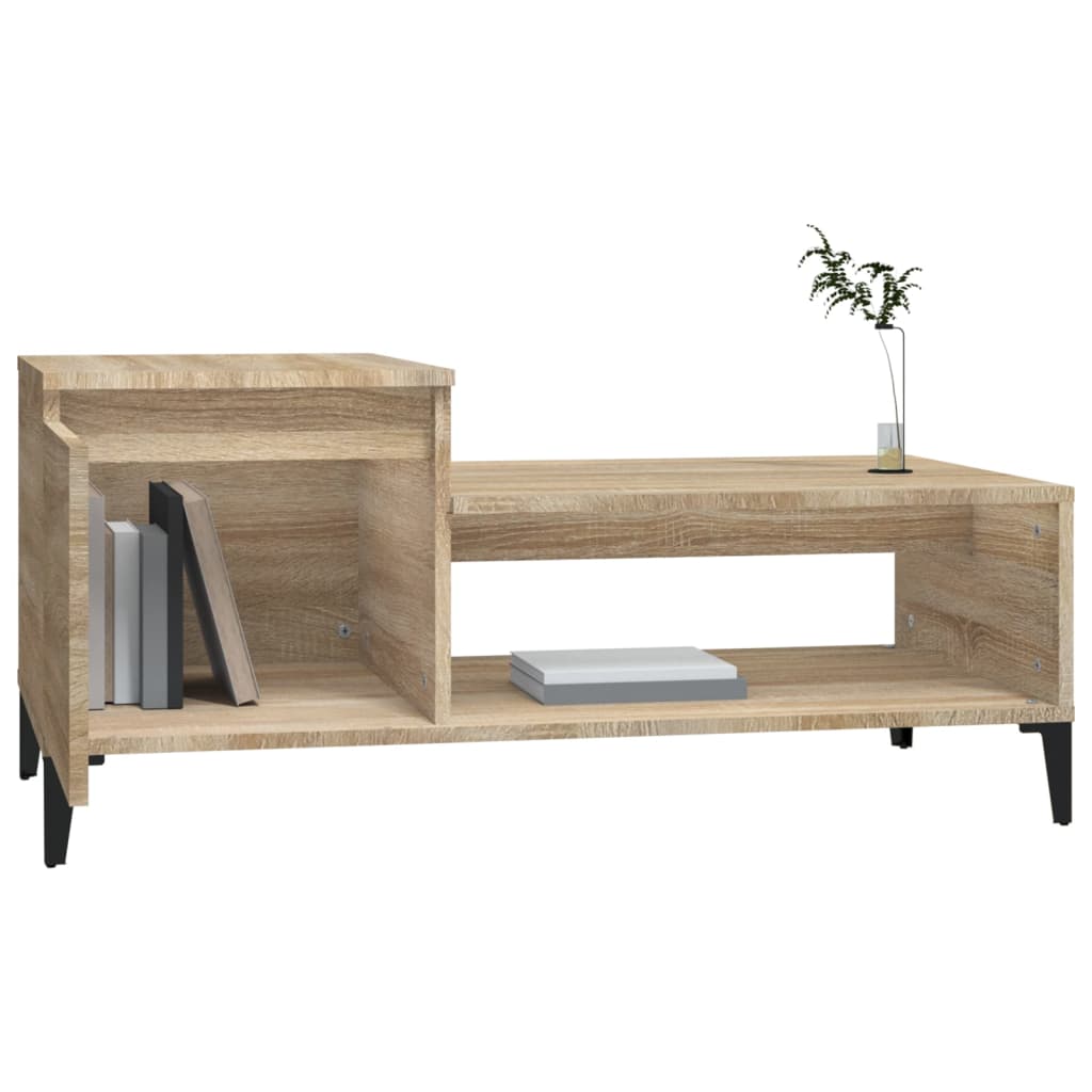 Tavolino da Salotto Rovere Sonoma 100x50x45cm Legno Multistrato - homemem39