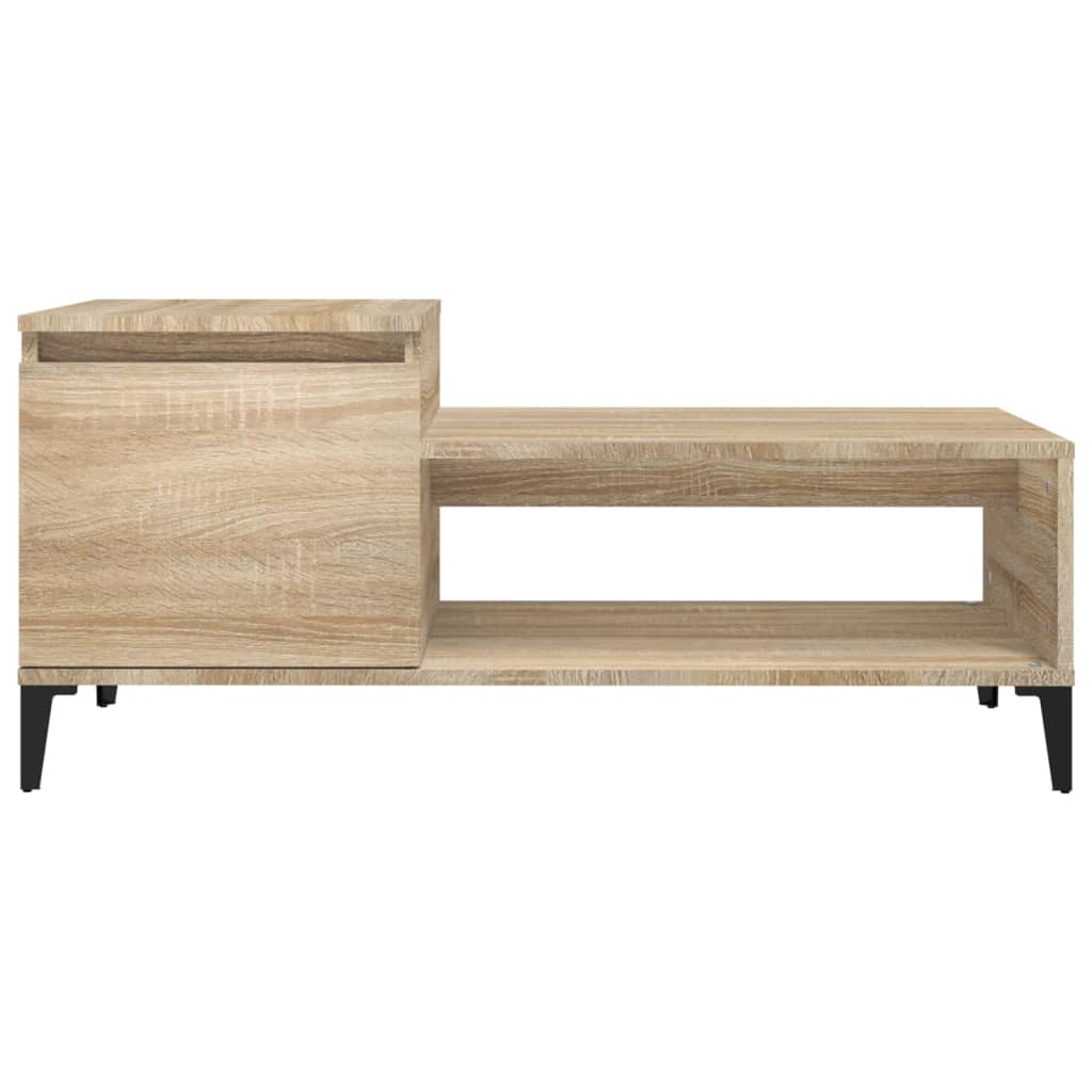 Tavolino da Salotto Rovere Sonoma 100x50x45cm Legno Multistrato - homemem39