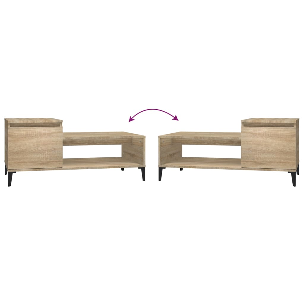 Tavolino da Salotto Rovere Sonoma 100x50x45cm Legno Multistrato - homemem39