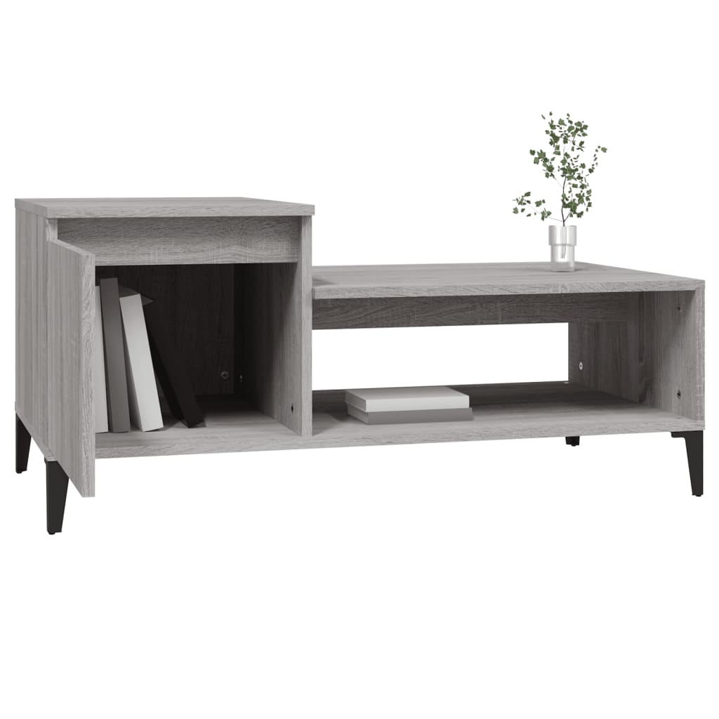 Tavolino da Salotto grigio sonoma 100x50x45cm Legno Multistrato - homemem39