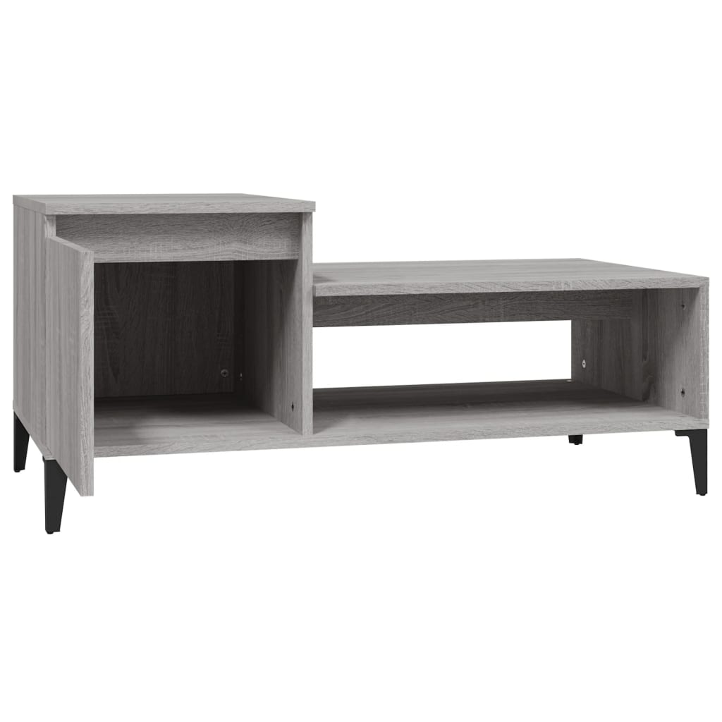 Tavolino da Salotto grigio sonoma 100x50x45cm Legno Multistrato - homemem39