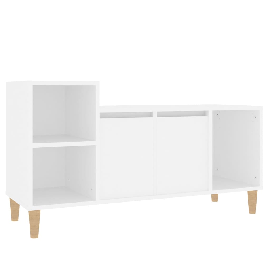 Mobile Porta TV Bianco 100x35x55 cm in Legno Multistrato - homemem39