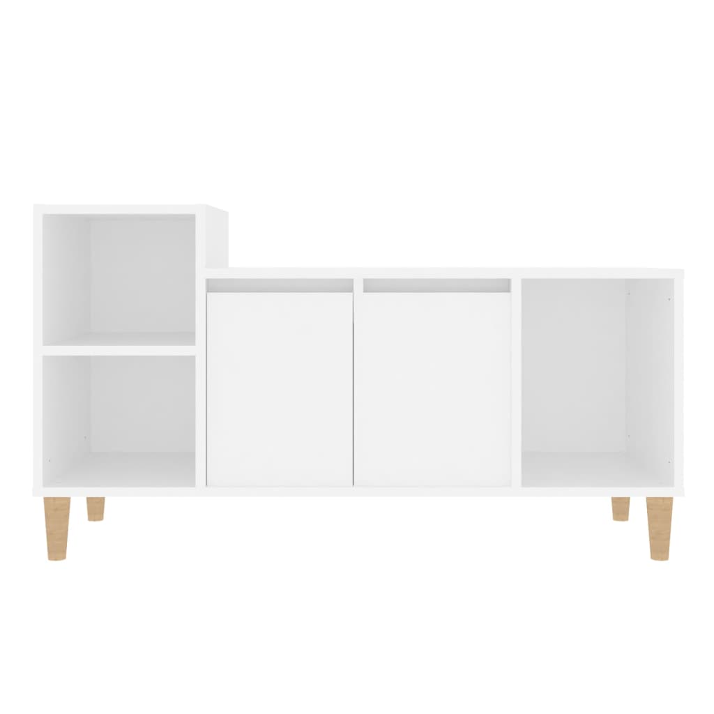 Mobile Porta TV Bianco 100x35x55 cm in Legno Multistrato - homemem39