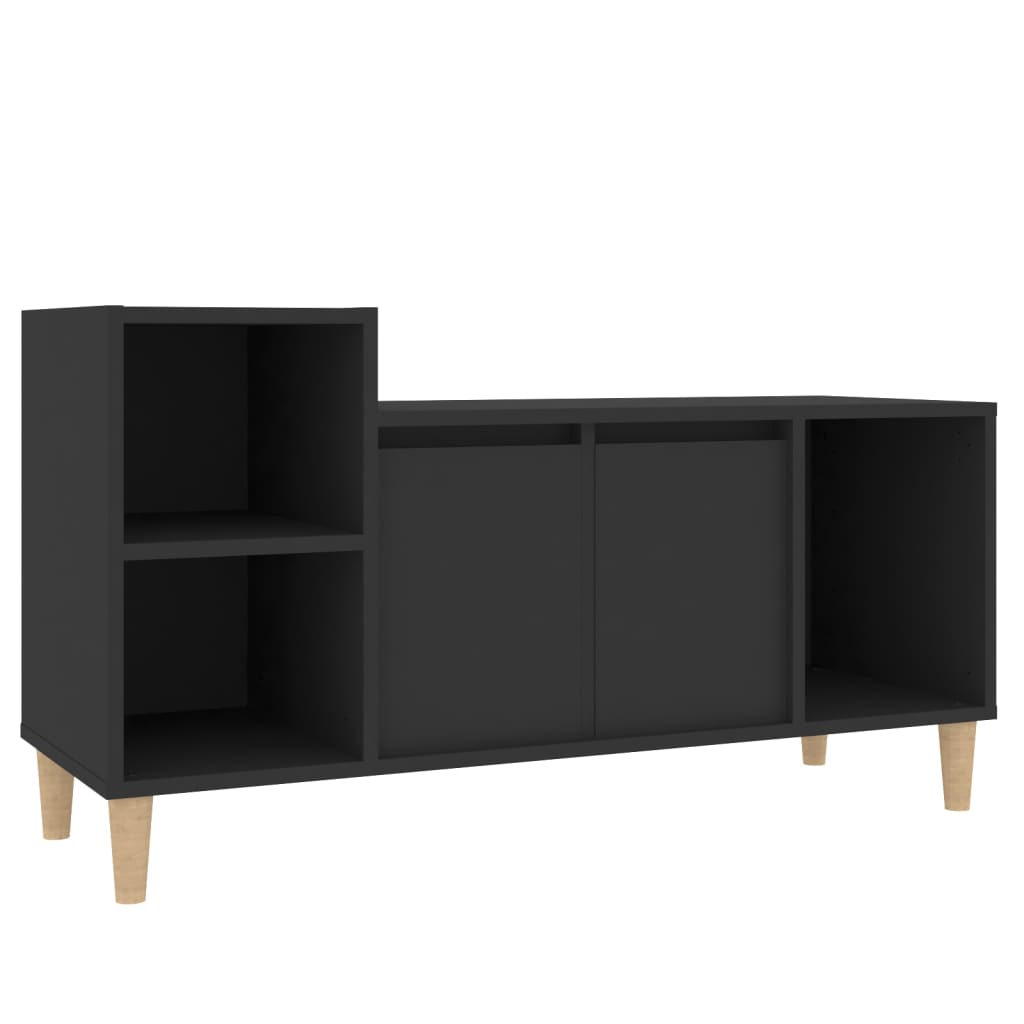 Mobile Porta TV Nero 100x35x55 cm in Legno Multistrato - homemem39