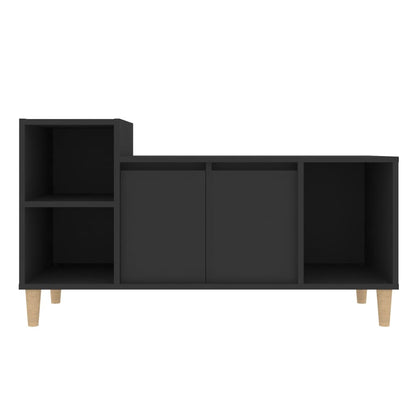 Mobile Porta TV Nero 100x35x55 cm in Legno Multistrato - homemem39