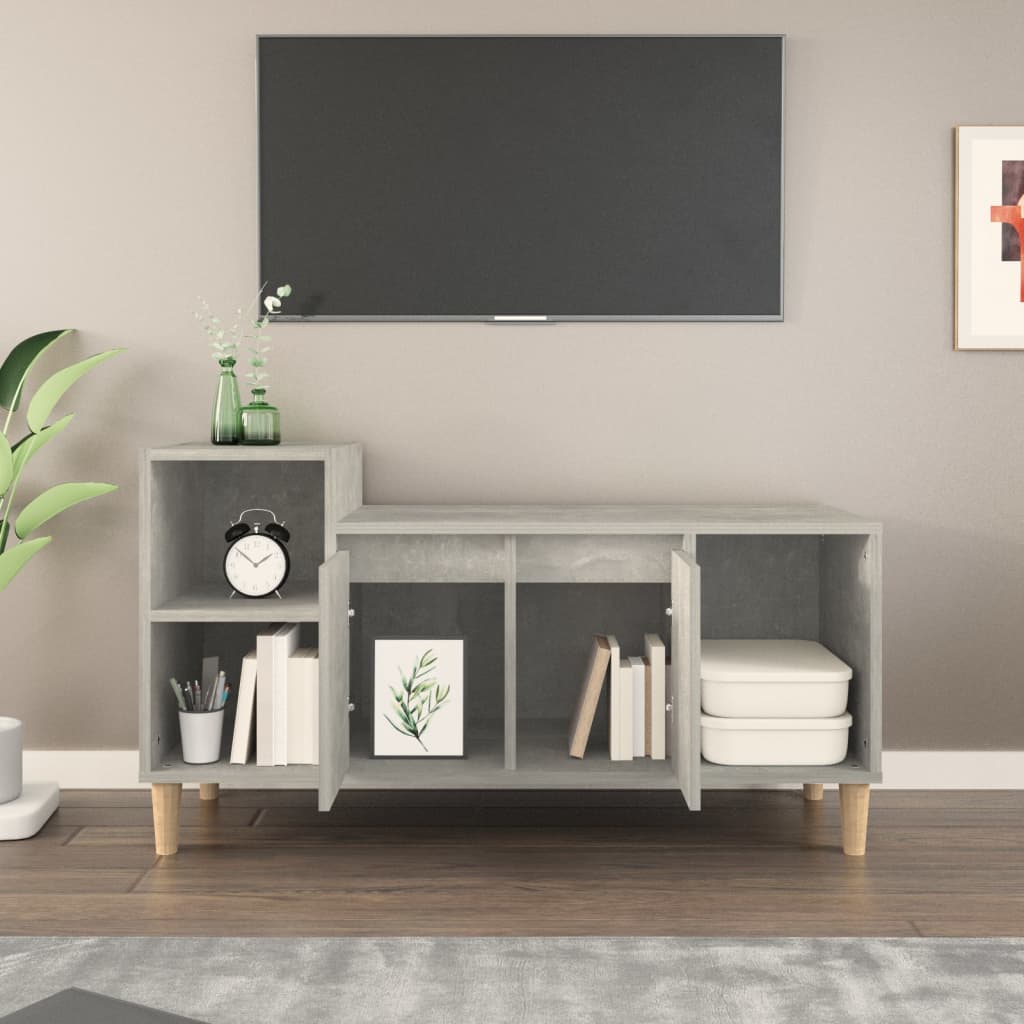 Mobile per TV Grigio Cemento 100x35x55 cm Legno Multistrato - homemem39