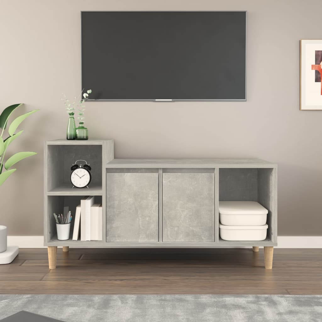 Mobile per TV Grigio Cemento 100x35x55 cm Legno Multistrato - homemem39