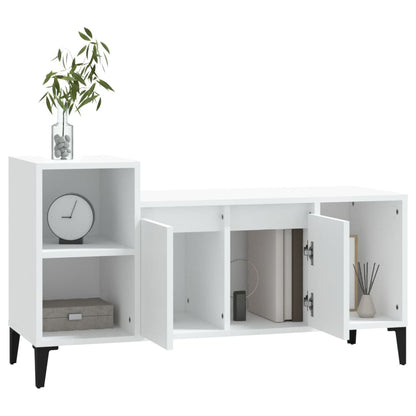 Mobile Porta TV Bianco 100x35x55 cm in Legno Multistrato - homemem39