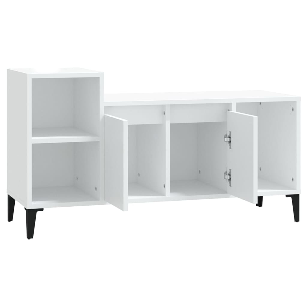 Mobile Porta TV Bianco 100x35x55 cm in Legno Multistrato - homemem39