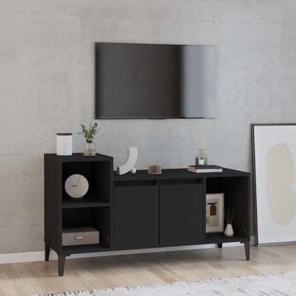 Mobile Porta TV Nero 100x35x55 cm in Legno Multistrato - homemem39