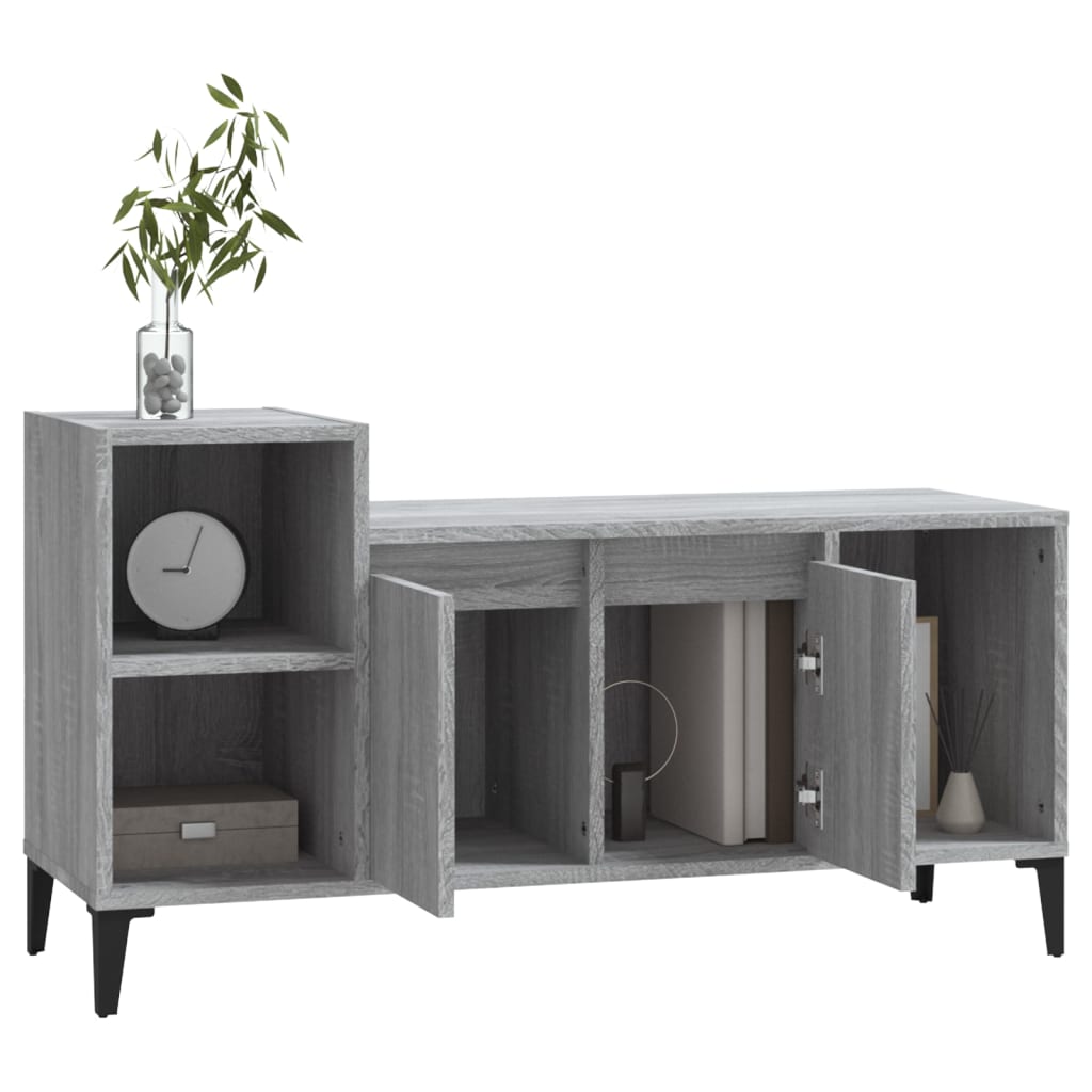 Mobile TV Grigio Sonoma 100x35x55 cm in Legno Multistrato - homemem39