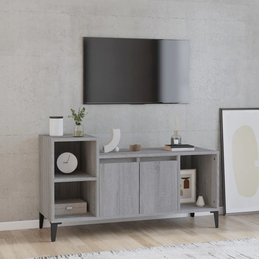 Mobile TV Grigio Sonoma 100x35x55 cm in Legno Multistrato - homemem39